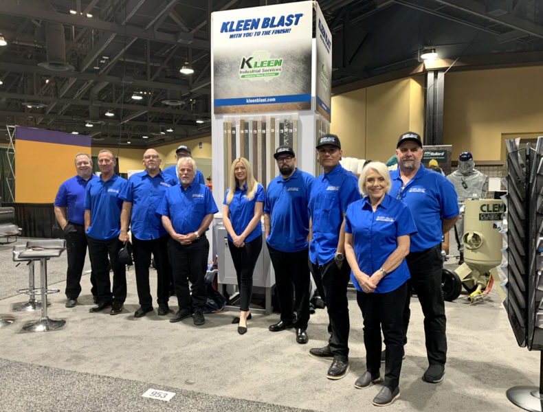 Kleen Blast Team The Kleen Blast team at the SSPC Coatings+ Trade Show in February 2020.