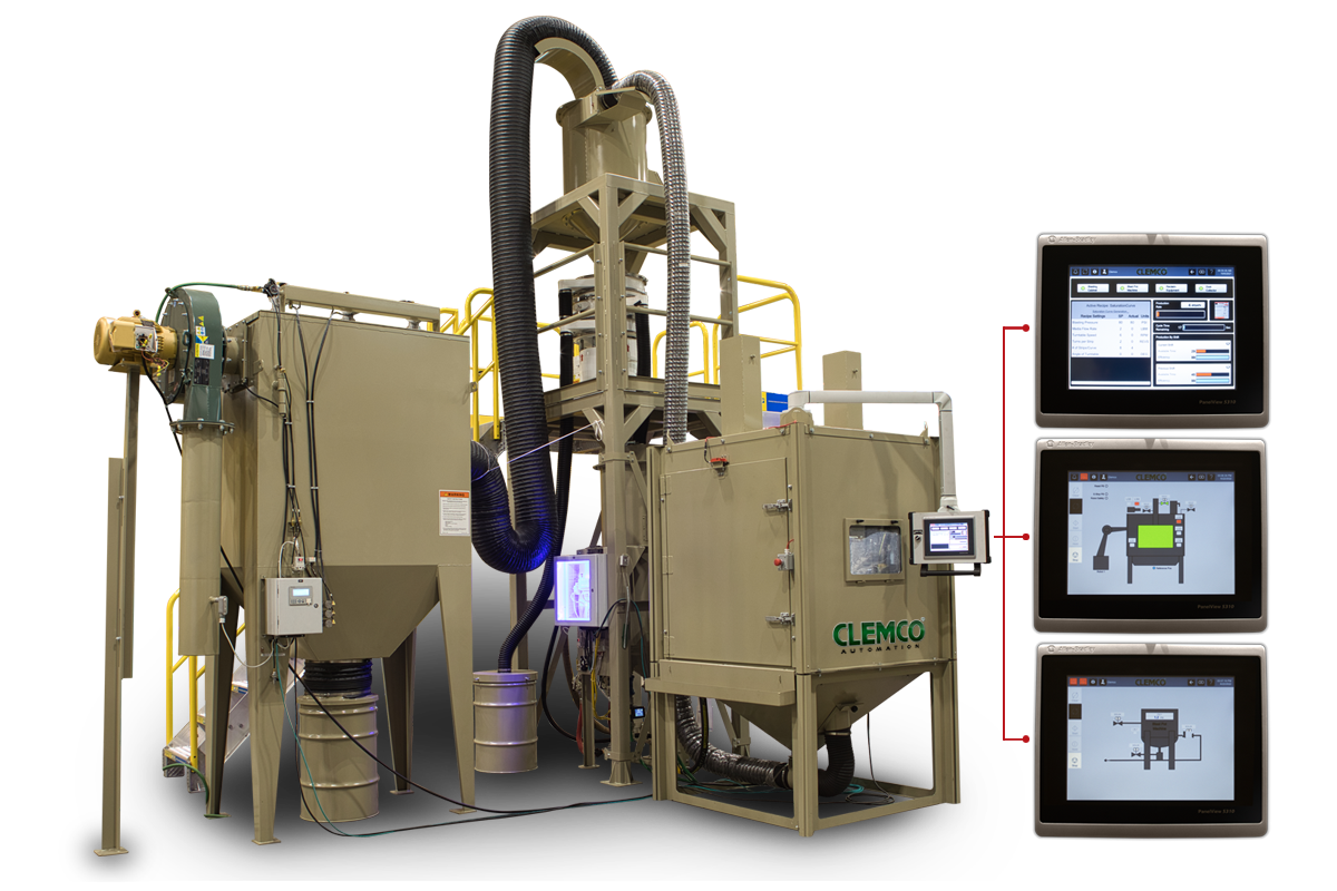 robot blasting, automated industries, automated blasting systems, automated solutions