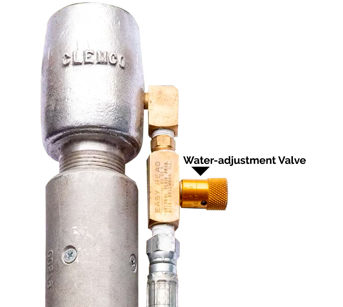 Water-adjustment valve