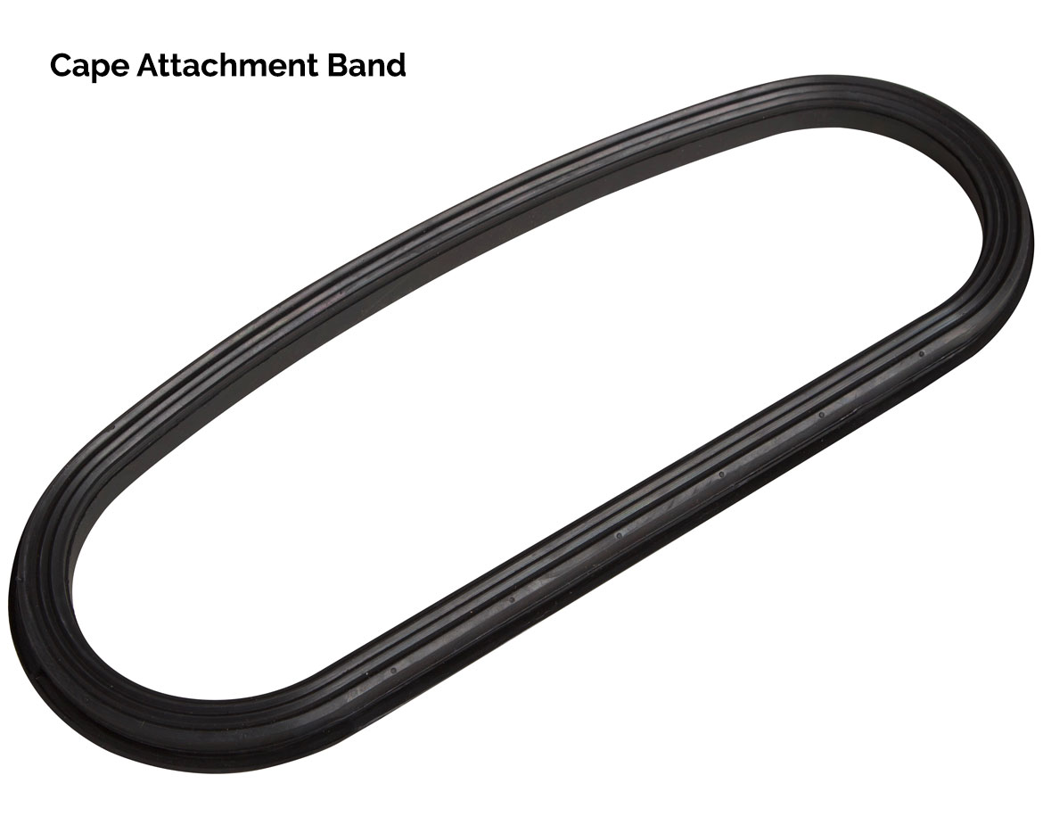 a black band on a white background