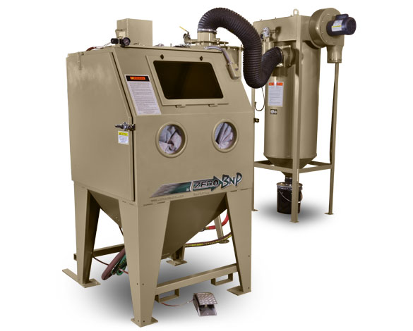 BNP Blast Cabinet with CDC Dust Collector, blast cabinet dust collector